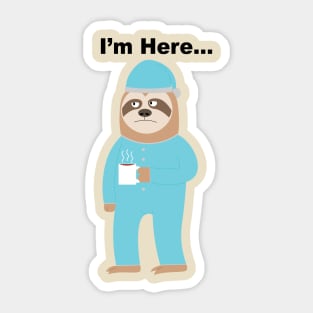 Return to Office Sloth Sticker